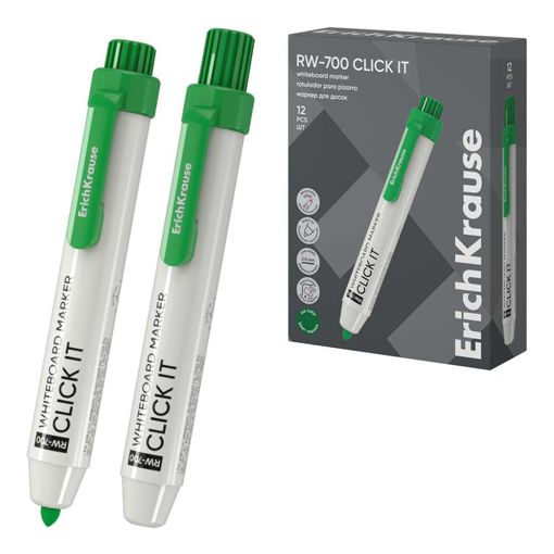 Picture of EK RETRACTABLE WHITEBOARD MARKER BULLET GREEN